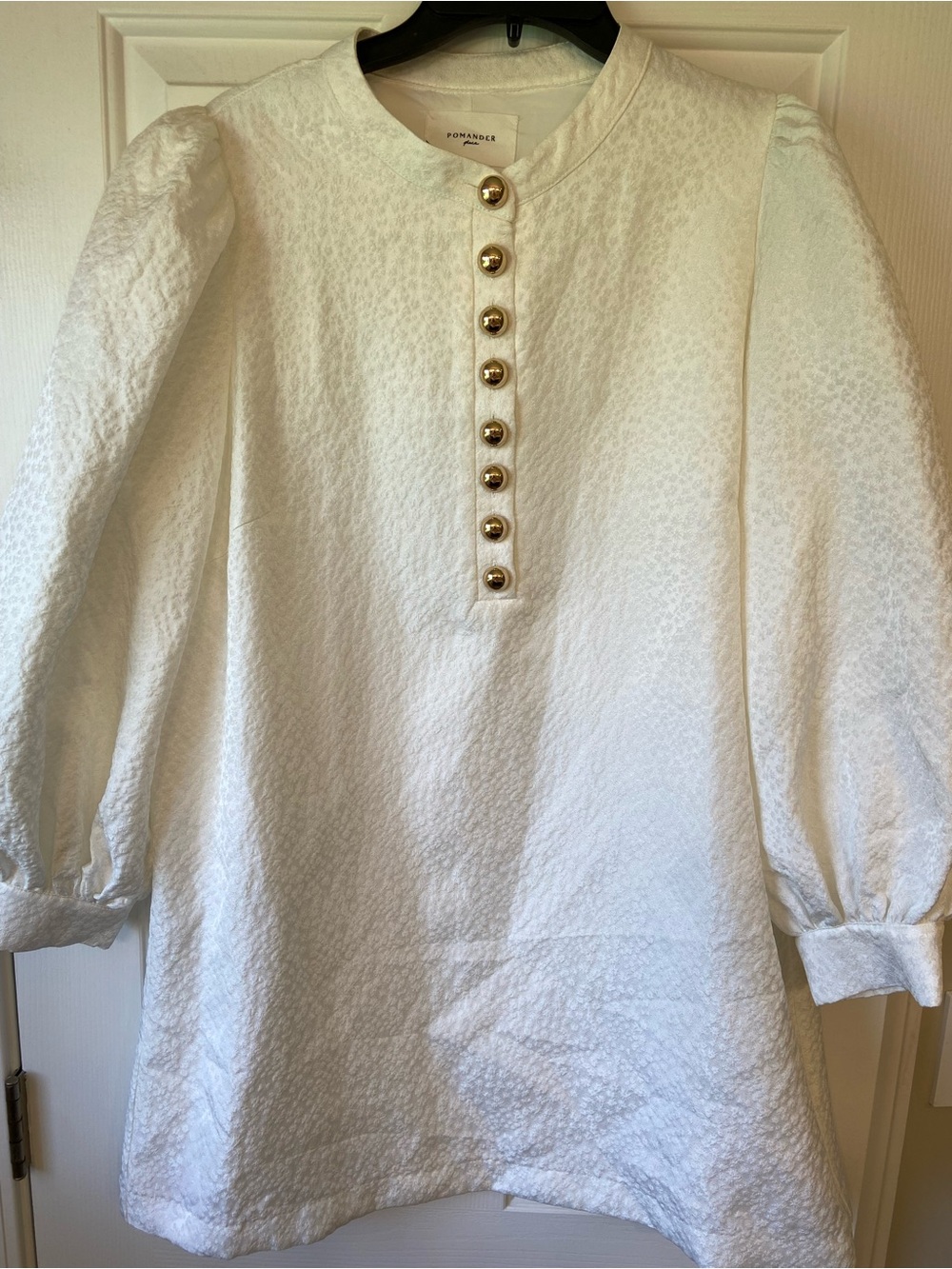 Tuckernuck Pomander Place White Jacquard Samantha Mini Dress Sz XL - Picture 3 of 14